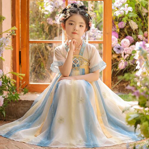 汉服女童夏季中国风古装裙子2026新款女孩古风唐装儿童超仙连衣裙