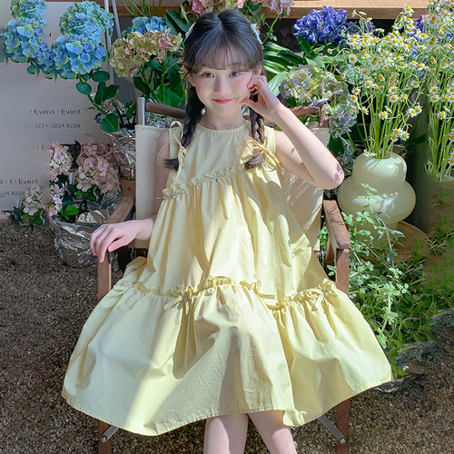 女童连衣裙夏装2026新款洋气童装女孩夏天公主裙儿童夏季薄款裙子