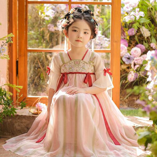 汉服女童夏季2026新款儿童高端仙气中国风公主裙小女孩古装连衣裙