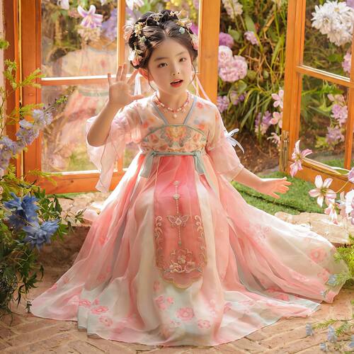 汉服女童2026新款夏季儿童仙气古风公主裙女孩古装裙子国风连衣裙