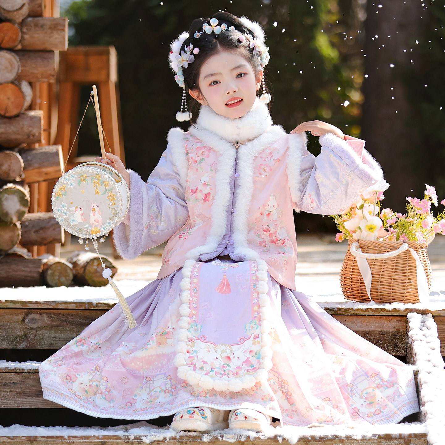 汉服女童冬装2026新款拜年服儿童古风唐装冬季加厚女孩中国风套装,童装/婴儿装/亲子装,唐装,淘宝优惠券,粉丝福利购,淘宝优惠卷