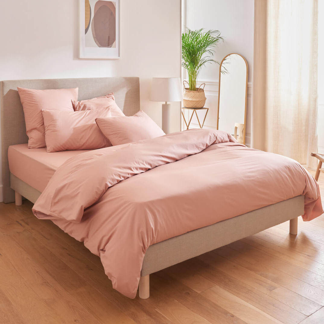 亚麻物语|80支纯棉贡缎四季床上用品软糯透气床单婚庆床品四件套