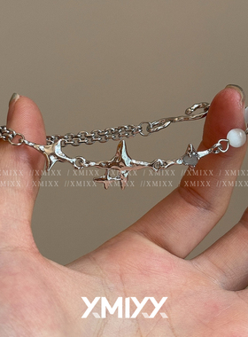 韩系简约四芒星猫眼手链百搭ins