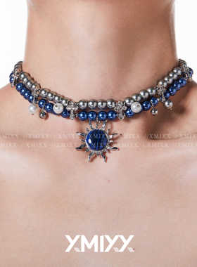 炽烈太阳十字架复古风颈链XMIXX