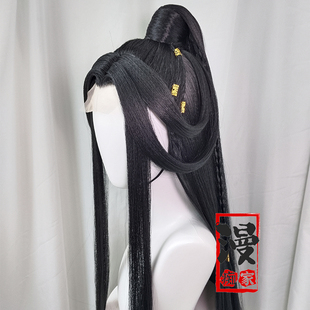 【漫痴家】 悦神小辫子高马尾cos假发古风古装假毛万用假发套谢怜