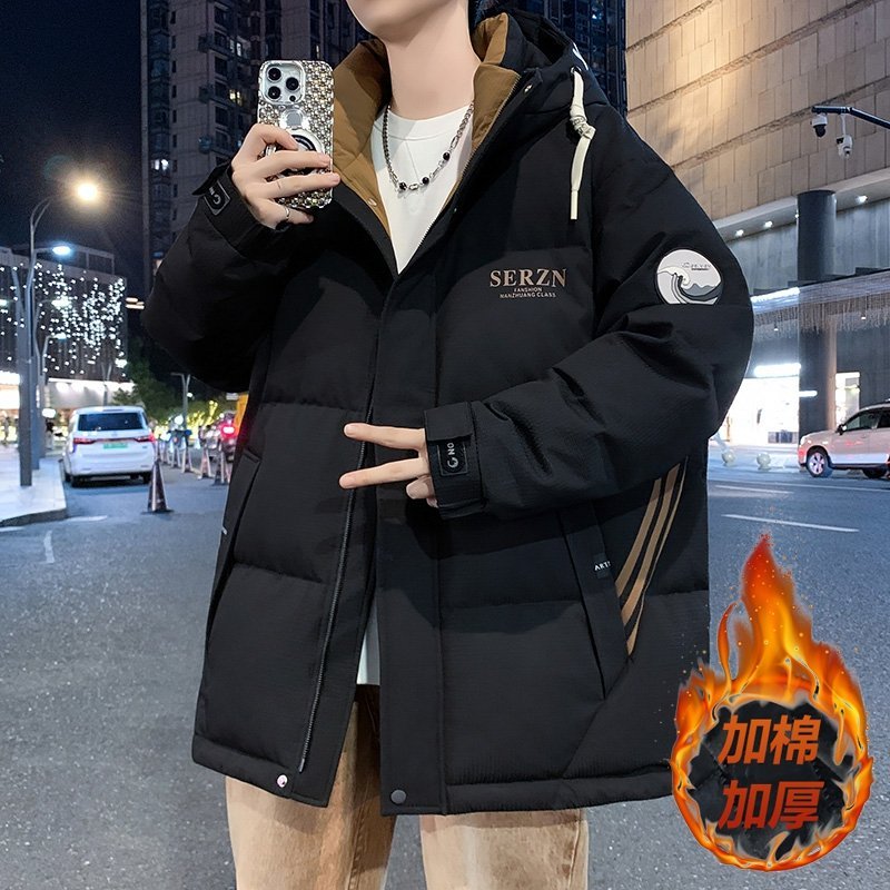 加厚羽绒棉服男冬季2025新款爆款保暖防寒棉衣外套男生青少年棉袄