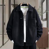 男士 高级感痞帅夹克衫 牛仔外套2026新款 潮流百搭休闲衬衣2026新款