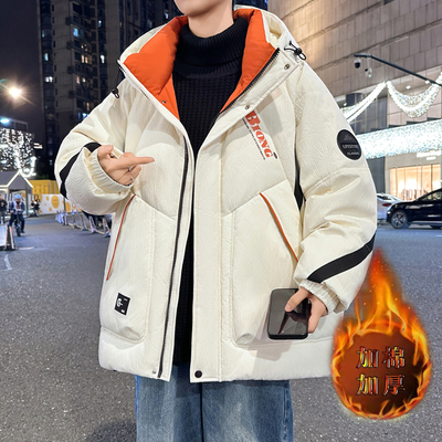 加厚防寒棉衣青少年男装冬装2025新款羽绒棉服初高中学生保暖棉袄