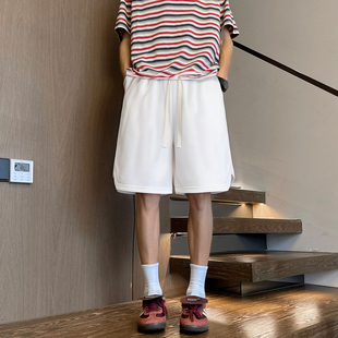 青少年男孩纯棉短裤夏季薄款休闲运动裤子初中学生宽松直筒五分裤