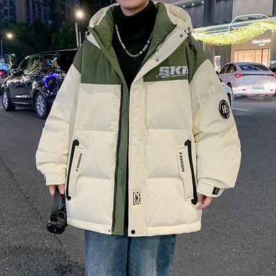 连帽羽绒服男冬季2024年新款潮牌加厚保暖外套青少年学生防寒衣服