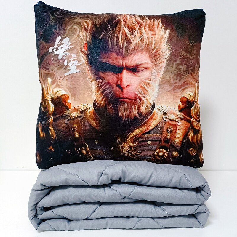 悟空抱枕被子两用2025新款车载高端靠垫被办公室空调被二合一大号