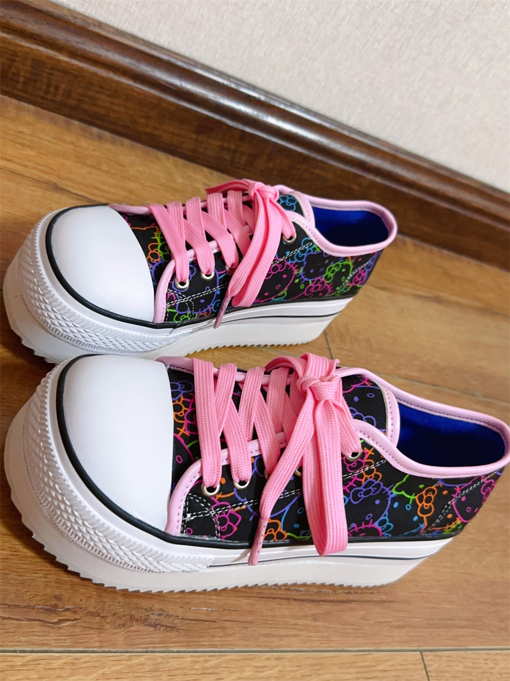 Y2K Kitty Cat Chunky Platform Canvas Shoes - Product image 4