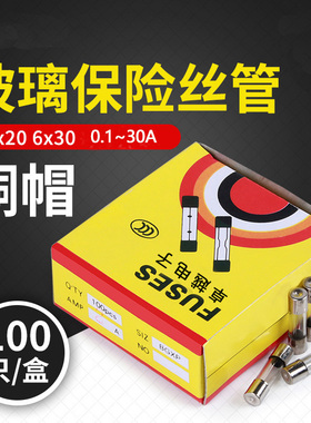 保险丝玻璃管5*20 6*30 0.25 0.5 5A 10A 12A 15A 25A熔丝管250V