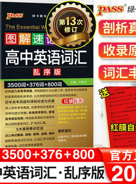 2026绿卡图解速记高中英语词汇