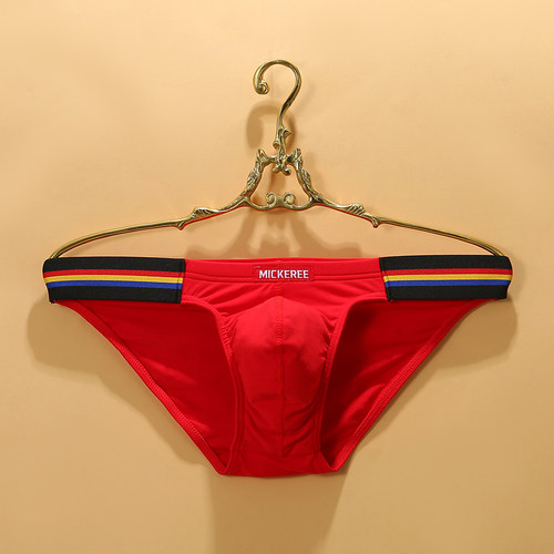 2025新款潮流男士内裤纯棉透气性感三角裤低腰大码迷人勾人短裤头