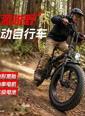 全地形电动自行车60KM续航加厚防爆越野减震宽胎代驾折叠电动车