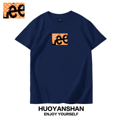 LEES短袖T恤男潮牌情侣半袖