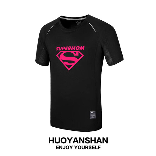 Superman超人速干T恤短袖短袖