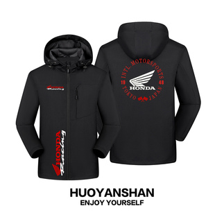 本田摩托车冲锋衣男女联名Honda机车服防风夹克外套秋冬骑行服潮