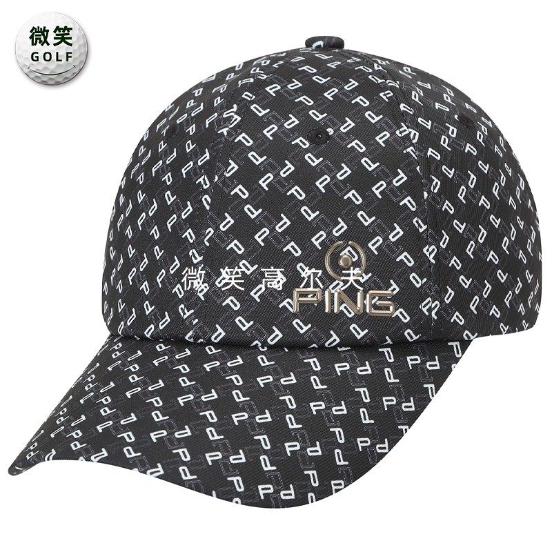2025秋新品韩国代购PING高尔夫球帽男士时尚字母遮阳运动棒球帽