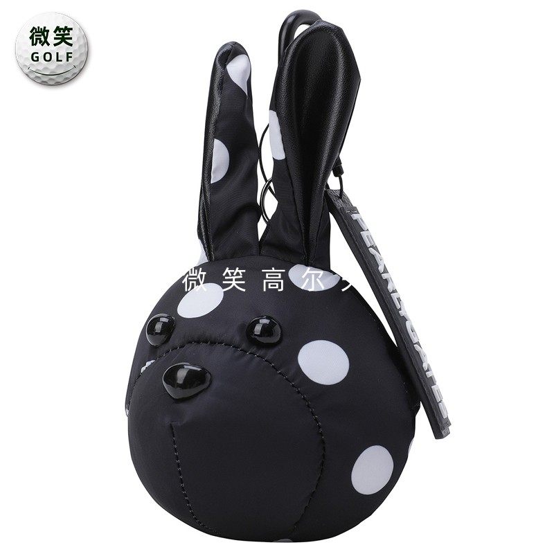 2025冬新品韩国代购PEARLYGATES高尔夫女男波点运动球盒挂件小包