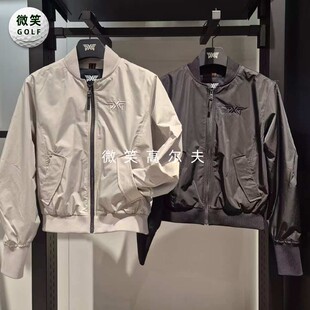 2025春夏新品韩国代购PX*高尔夫女士棒球领拉链运动夹克外套上衣