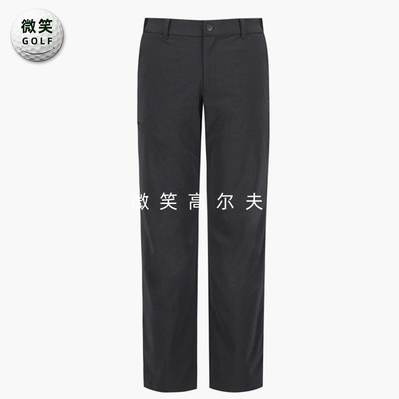 高尔夫球裤松紧腰运动直筒长裤男