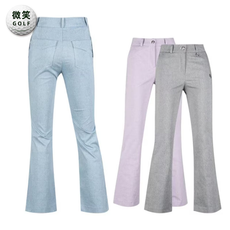特价2025夏季新款韩国代购纯色修身高尔夫球服女士运动长裤GOLF