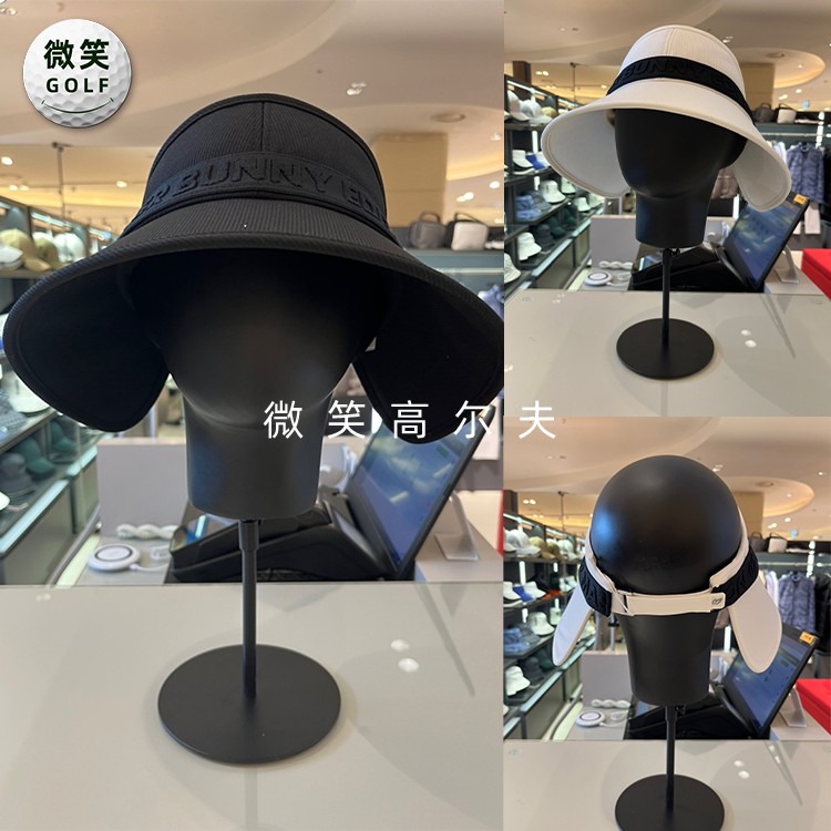 2025夏韩国代购MASTER PG宽檐遮阳高尔夫球帽女士空顶太阳帽GOLF
