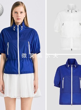 2025夏新品韩国代购GFOR*高尔夫女凉感网眼拼接运动短袖夹克外套