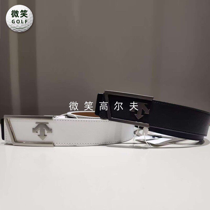 高尔夫男士按扣运动真皮腰带皮带