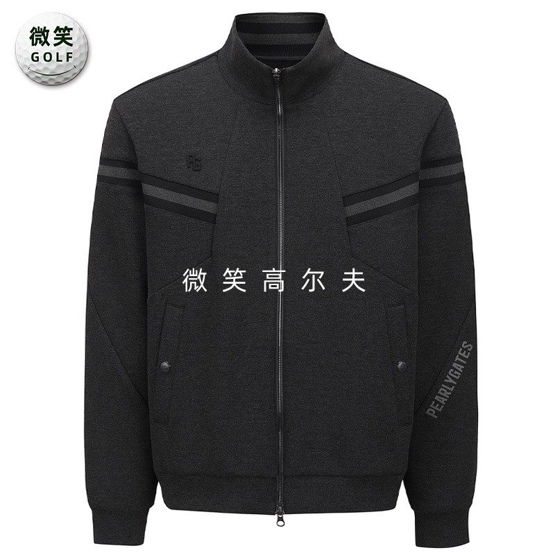 2026春新韩国代购PEARLYGATES高尔夫男高领条纹运动夹克外套GOLF,运动/瑜伽/健身/球迷用品,高尔夫上装,淘宝优惠券,粉丝福利购,淘宝优惠卷