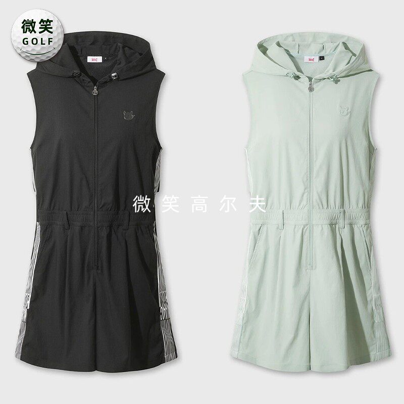 2026夏季新款韩国代购WAAC拉链气质高尔夫球服女士休闲透气连体衣