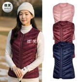 百搭高尔夫球服女士防寒保暖内搭马甲背心 时尚 特价 2025冬韩国代购