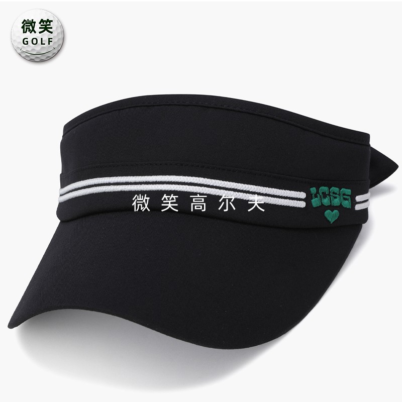 高尔夫女士蝴蝶结遮阳运动无顶帽