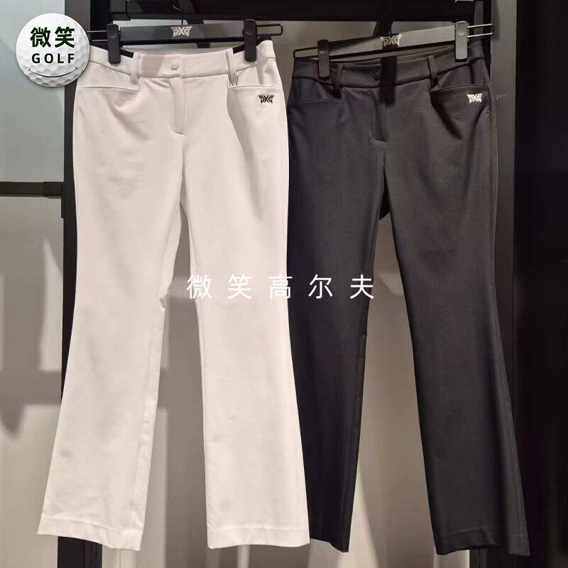 2025夏季新品韩国代购PX*高尔夫女士高腰弹力微喇修身运动长裤