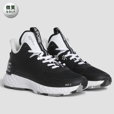 高尔夫女士系带防滑高帮运动鞋