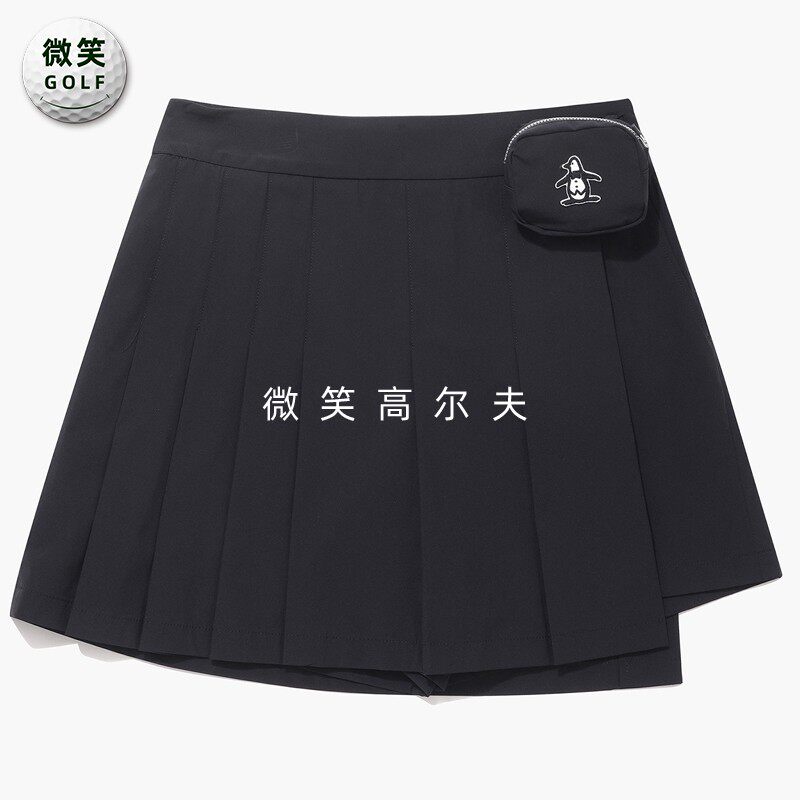 女高尔夫不规则百褶开叉运动短裙