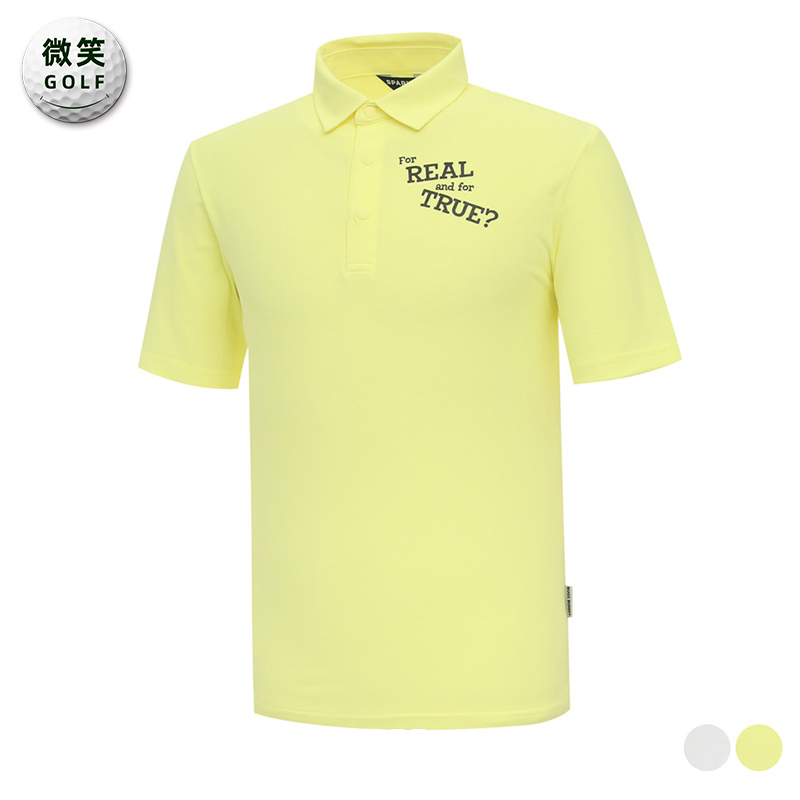 特价2025夏新款韩国代购印花高尔夫球服男士户外运动短袖T恤GOLF
