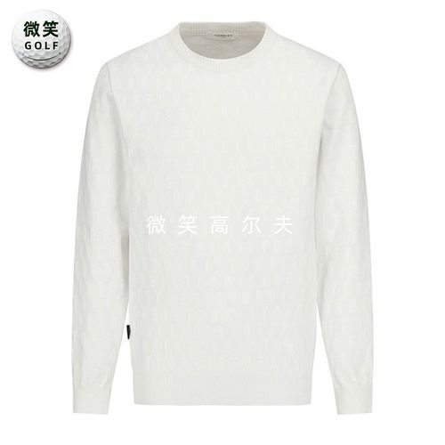 特价2026春款韩国代购TORBIST提花圆领高尔夫球服男士套头针织衫