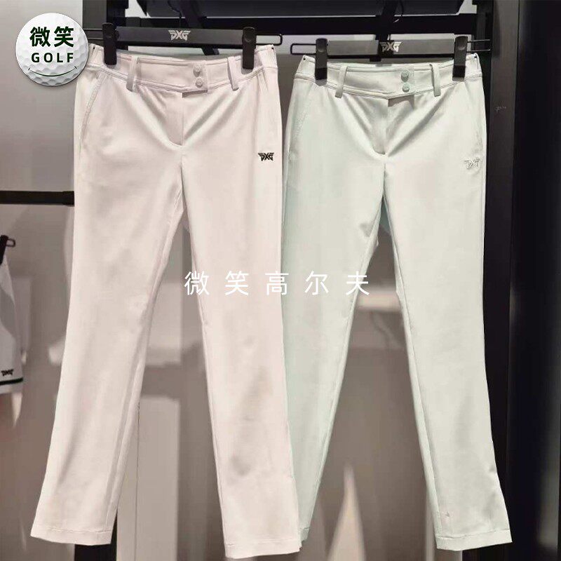 2025夏新品韩国代购PX*高尔夫球裤女士开叉弹力轻质修身运动长裤