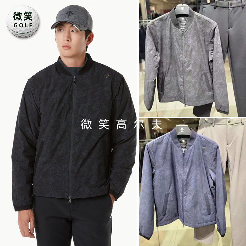 高尔夫男士迷彩保暖运动夹克棉服