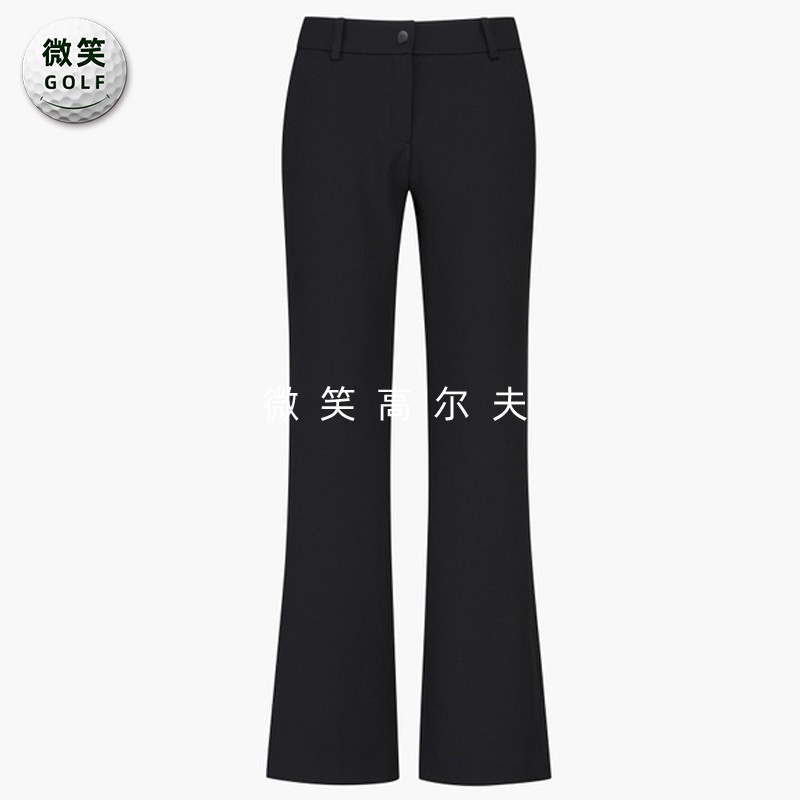 高尔夫女士开叉微喇修身运动长裤