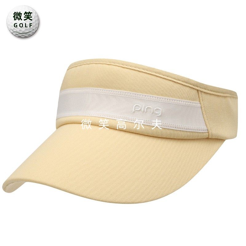 2025秋新品韩国代购PING高尔夫球帽女士宽边遮阳防晒运动无顶帽