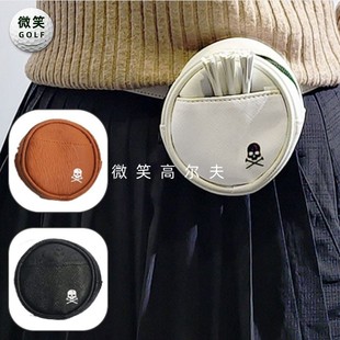 韩国代购 新款 骷髅圆形高尔夫球包女士户外球袋腰包 2026春季 特价