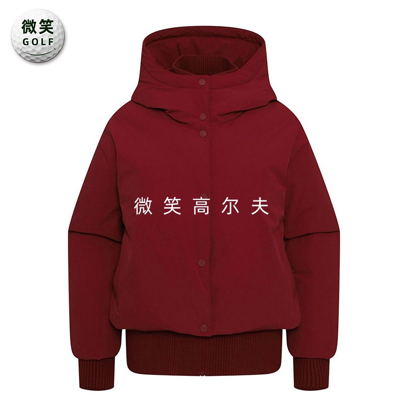 特价2025冬款韩国代购JDX拼接针织高尔夫球服女士短款羽绒服夹克