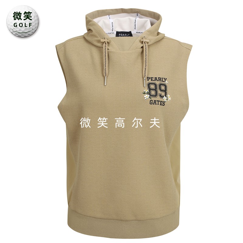 高尔夫女士连帽运动无袖背心马甲