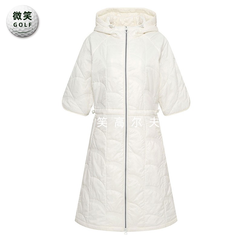 特价2025冬款韩国代购JDX收腰高尔夫球服女士短袖连帽加厚连衣裙