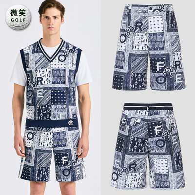 高尔夫男士松紧腰凉感运动短裤