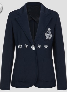 2025夏新品韩国代购GFOR*高尔夫女士一粒扣修身运动西服夹克外套
